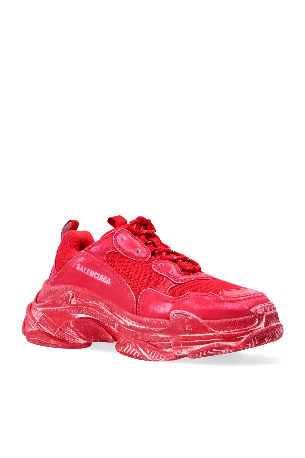 All red balenciaga triple s sale